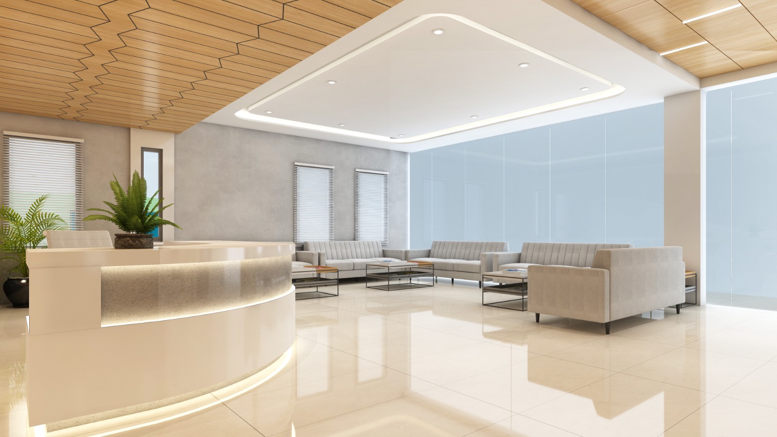 Reception seating area
